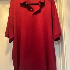 Tommy Hilfiger Men's Deep Red Polo